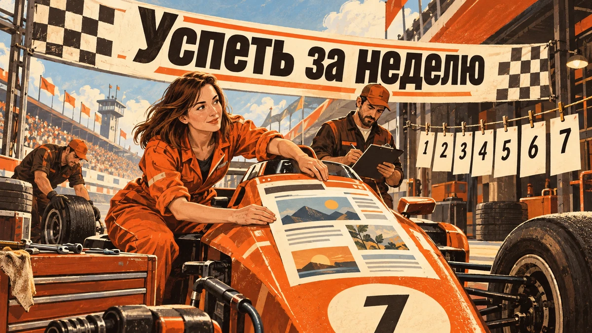 Команда готовит сайт как&nbsp;гоночную машину к&nbsp;старту за&nbsp;неделю.